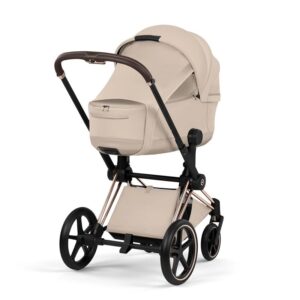 Cybex Priam Style Kinderwagen in Cozy Beige mit Falt-Babywanne und Sonnensegel