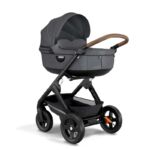 Stokke Trailz Black Edition mit Bezug in Black Melange und mit der Trailz Babyschale Stokke Trailz Black Edition mit Bezug in Black Melange und mit der Trailz Babyschale