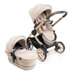 iCandy Peach 7 in Biscotti mit goldenem Rahmen