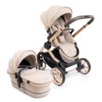 iCandy Peach 7 in Biscotti mit goldenem Rahmen