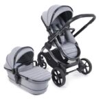 Light Grey mit schwarz glänzendem Rahmen (Phantom) iCandy Peach 7